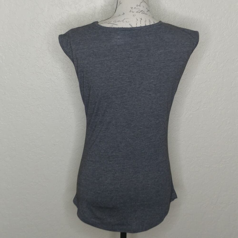 Next Level Apparel Custom Ink Tank Top Gray Size S - Picture 3 of 6